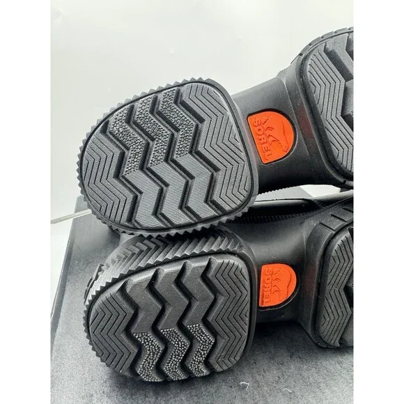 Sorel Women’s Boots ONA AVE Chelsea Chunky Boot Waterproof Sz 9 Black/Black New - Picture 16 of 16